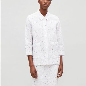 COS. splatter print shirt